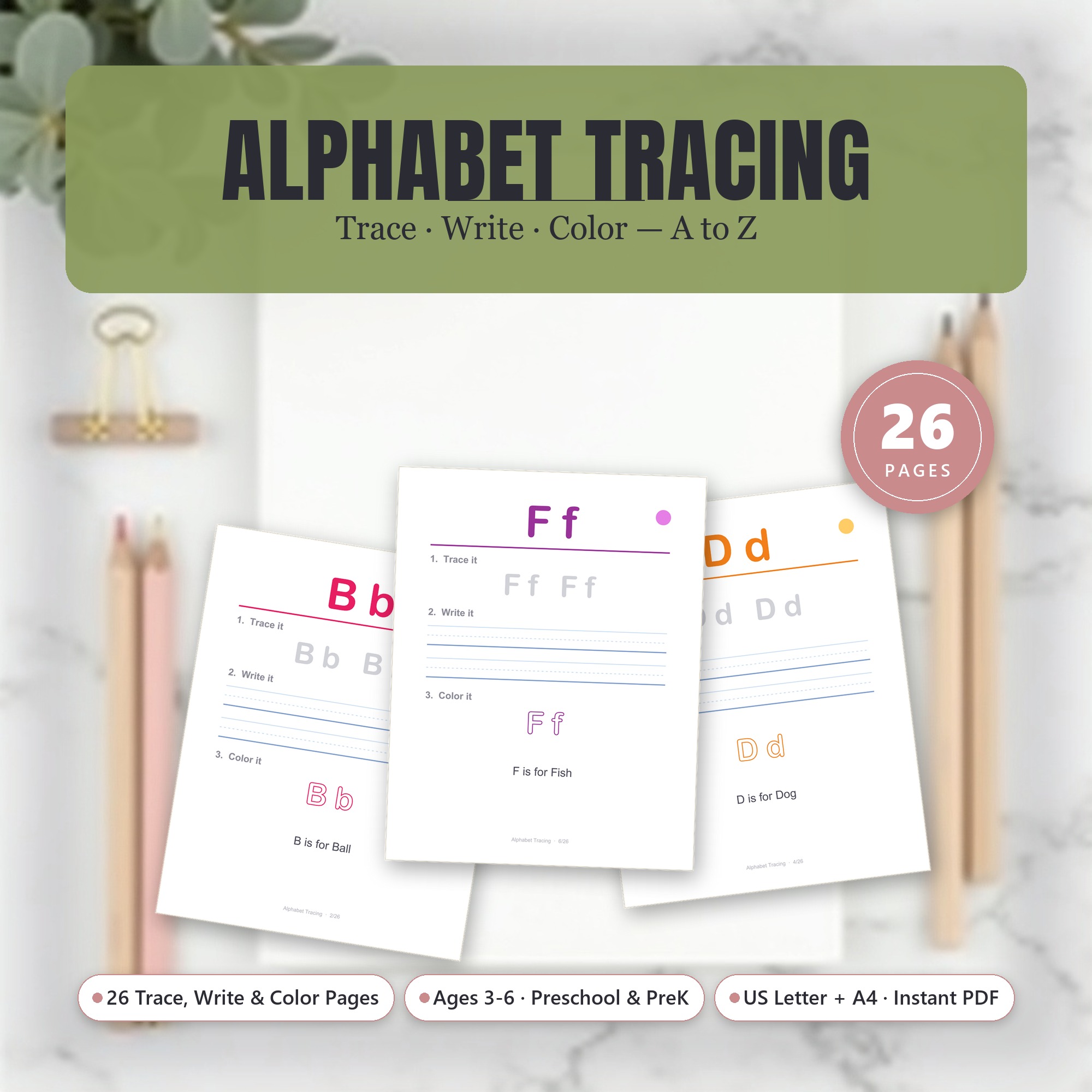 Alphabet Tracing A-Z