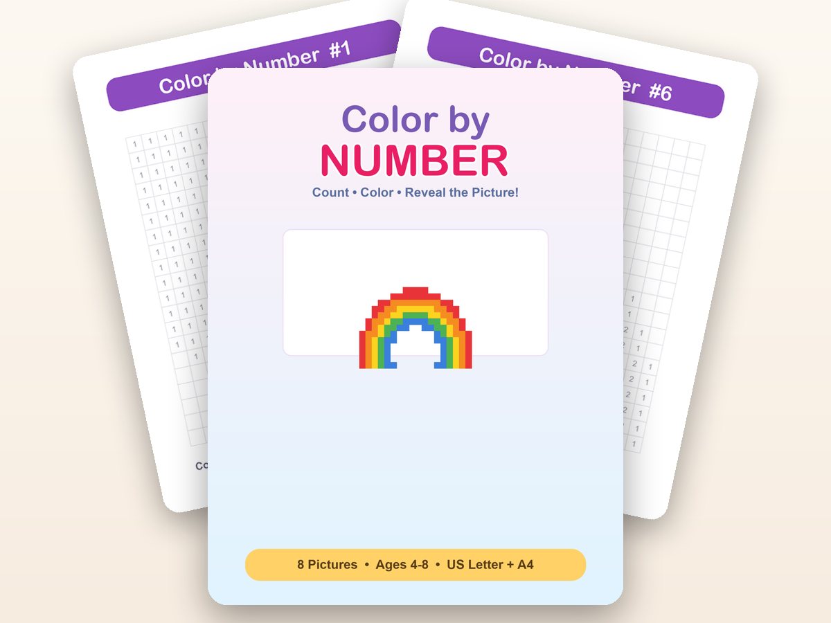Color by Number workbook cover