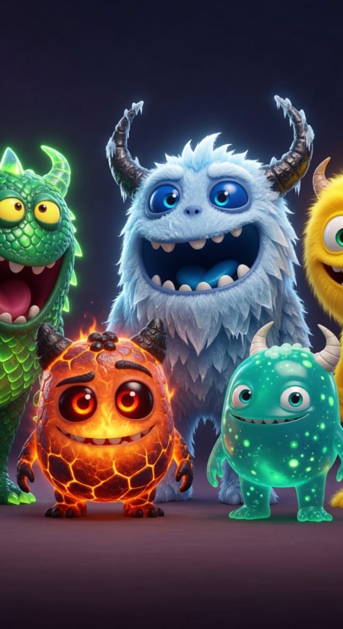 Funny Monster Coloring Book